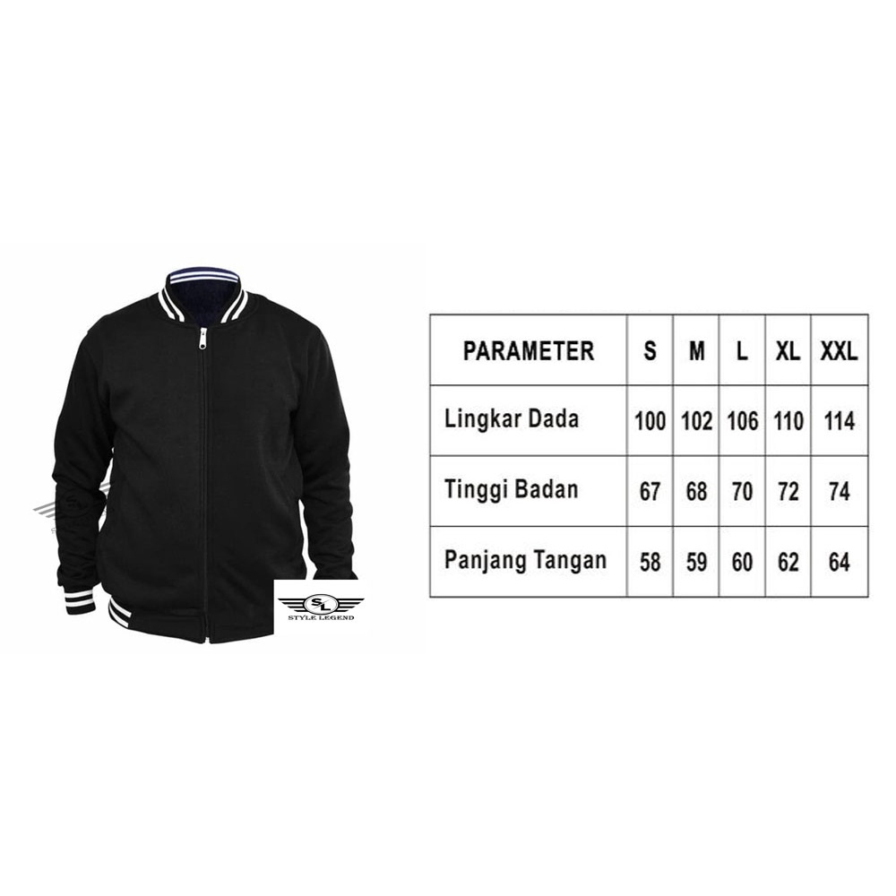 JAKET VARSITY PARASUT SUPREME HITAM//JAKET SUPREME DISTRO PREMIUM