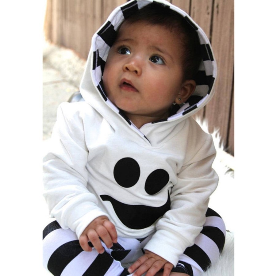 Boo ghost baby costume hoody halloween costume baju bayi boo ghost