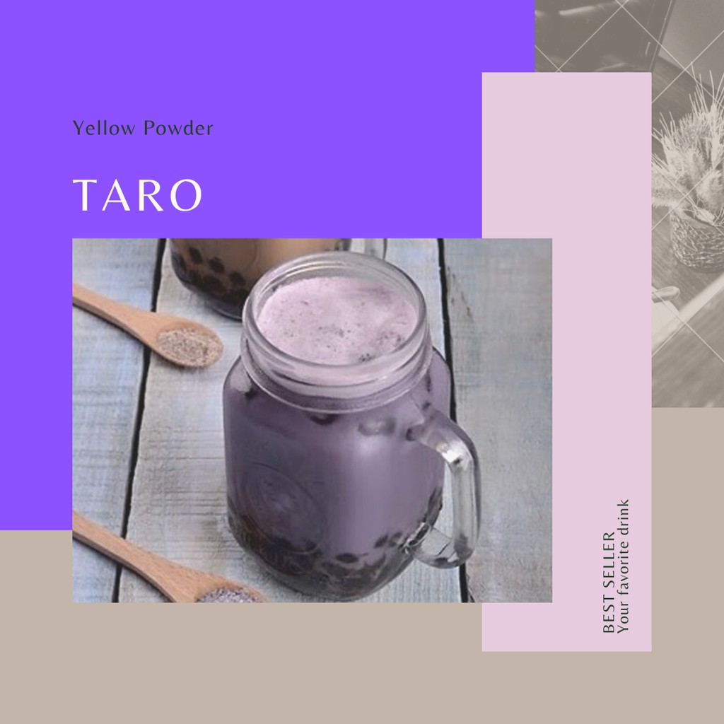 

Bubuk Taro - Taro bubuk - bubuk minuman taro - taro powder - powder taro - minuman bubuk taro 1 kg