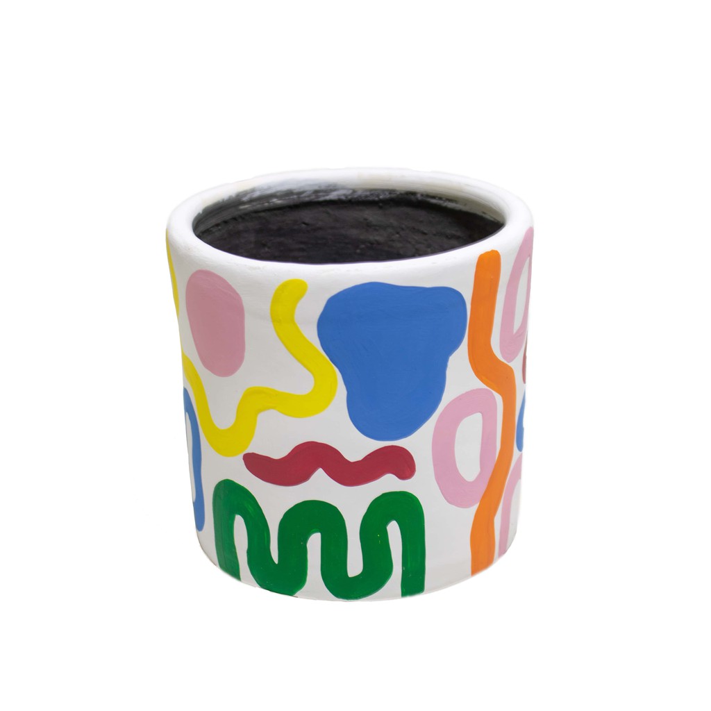 

POT LUKIS White Abstract A5 by TanemTanamArt