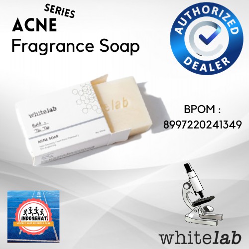 WHITELAB Acne Series Fragrance Soap - Sabun Perawatan Pelembab Pembersih Kulit Wajah Badan Jerawat