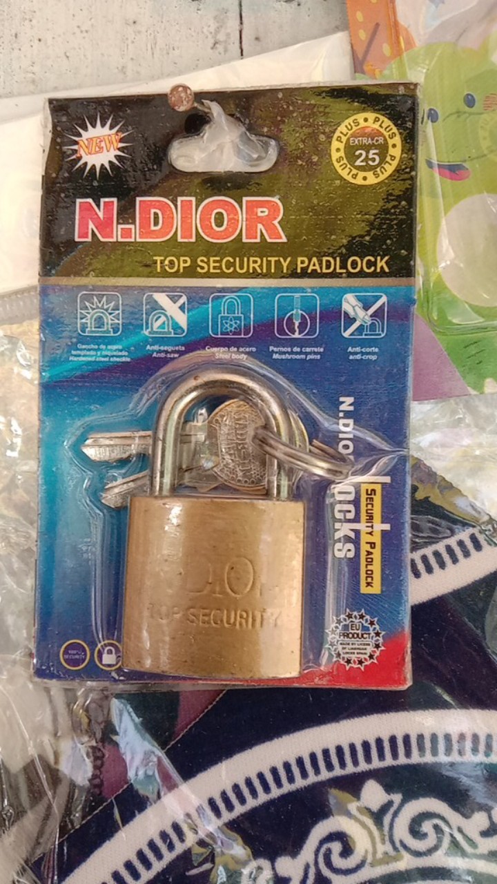 Gembok Kuat Press Kuning 25mm Tebal Kuat Tahan Lama Safety Lock Original