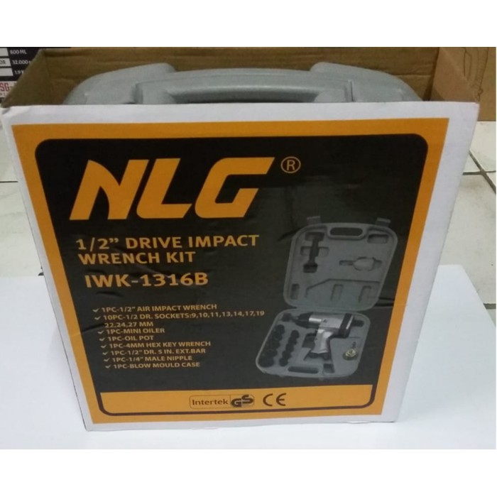 Alat Buka Baut Kompressor Angin / Air Impact Wrench Kit Set 1/2" NLG