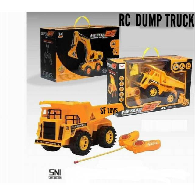 RC ALAT BERAT DUMP TRUCK I mainan edukasi Anak remote control  dump truckl