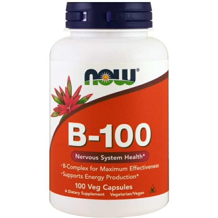 Now Foods vitamin B 100, 100 Caps B complex B 12 B12 ori USA