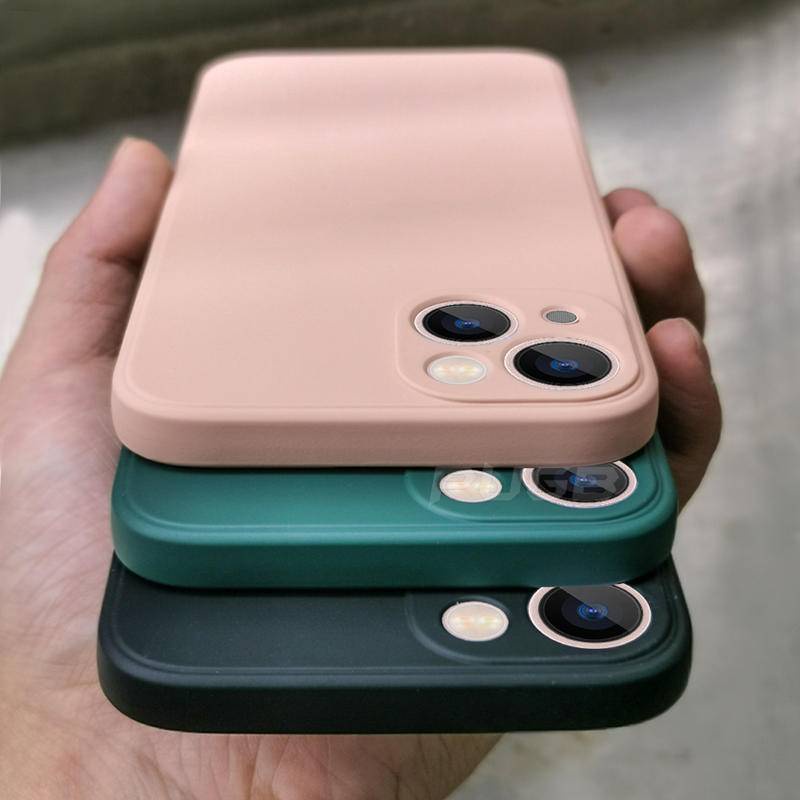 Soft Case Bahan Silikon Tahan Banting Untuk Iphone 11 12 13 Pro Max X Xs Max Xr