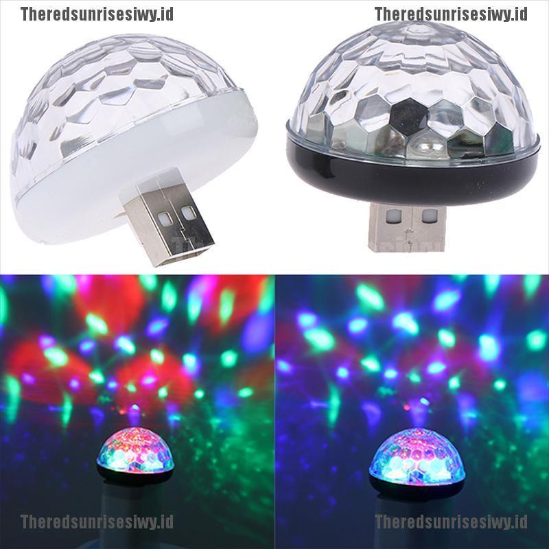 Xz 1Pc Lampu LED Atmosfer Neon Mini USB RGB Warna Warni untuk Dekorasi Mobil