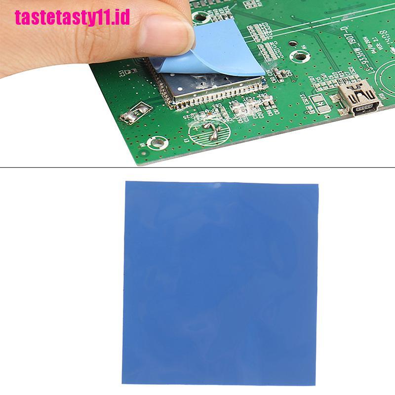 Pad Silikon Konduktif Pendingin Heatsink GPU CPU 100mm X 100mmx0.5mm