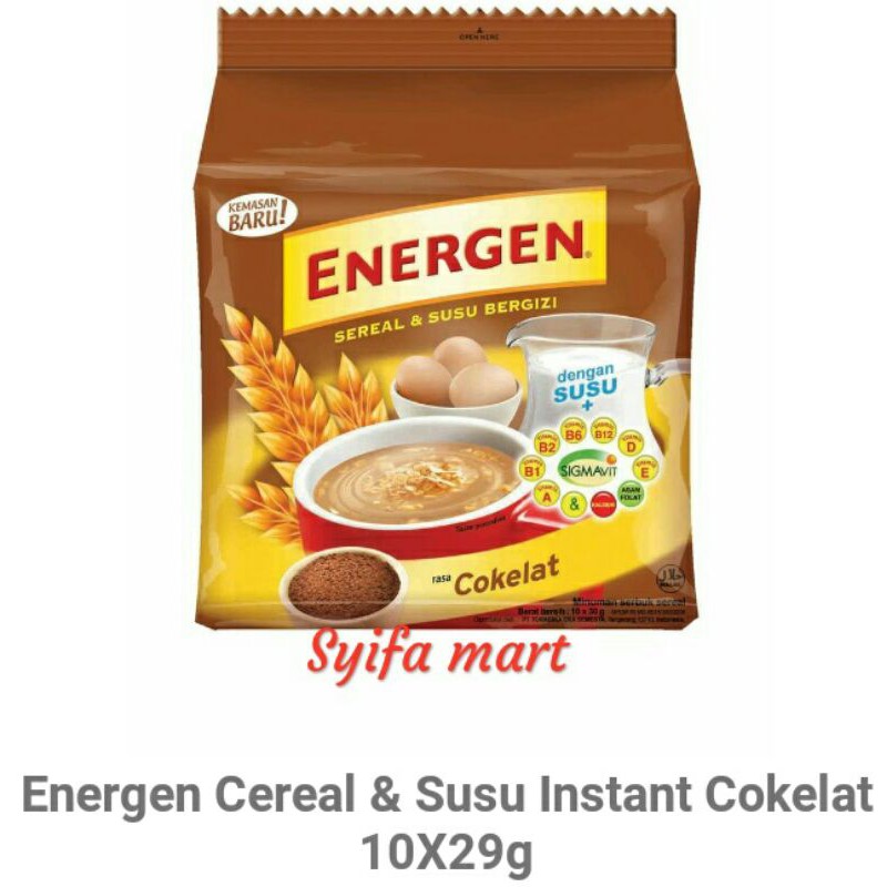 

Energen cereal & susu instant cokelat 10X29g