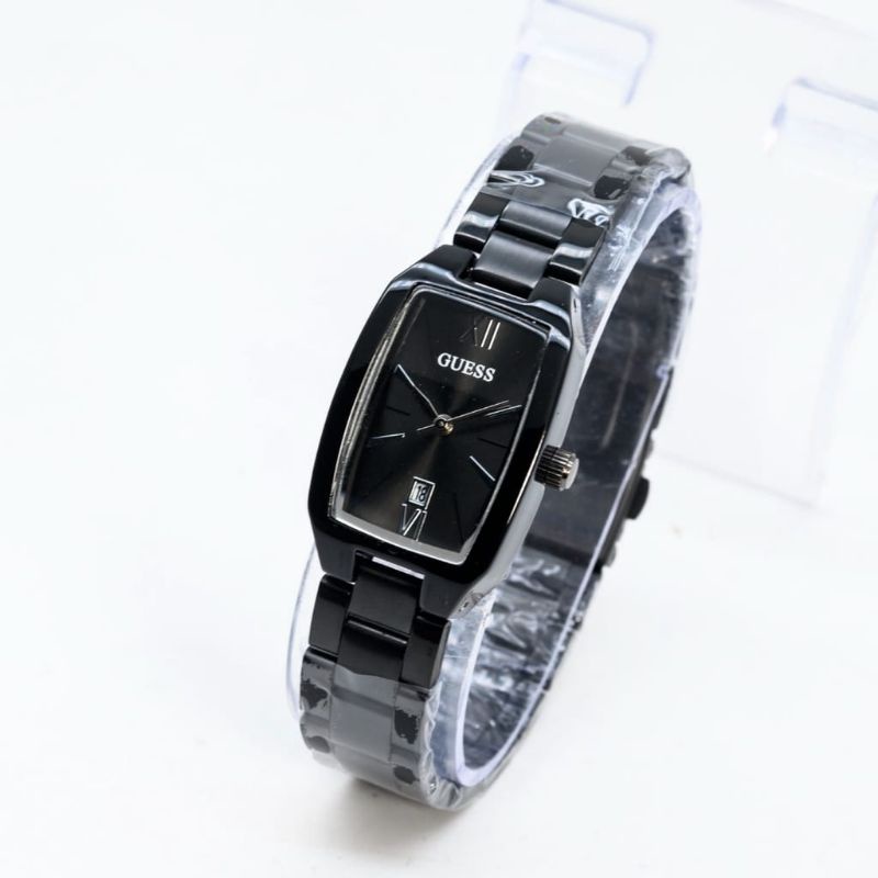 (Cod)Jam Tangab Wanita Fashion Gues Oval Strap Rantai Tanggal Aktif(Dikirim Jakarta)