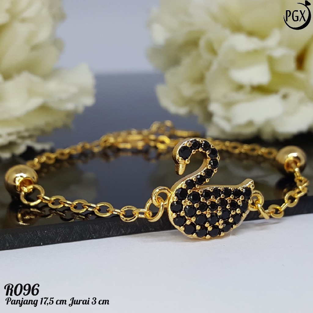 PGX Gelang Tangan Xuping Wanita Perhiasan Lapis Emas Aksesoris Fashion Premium - R096