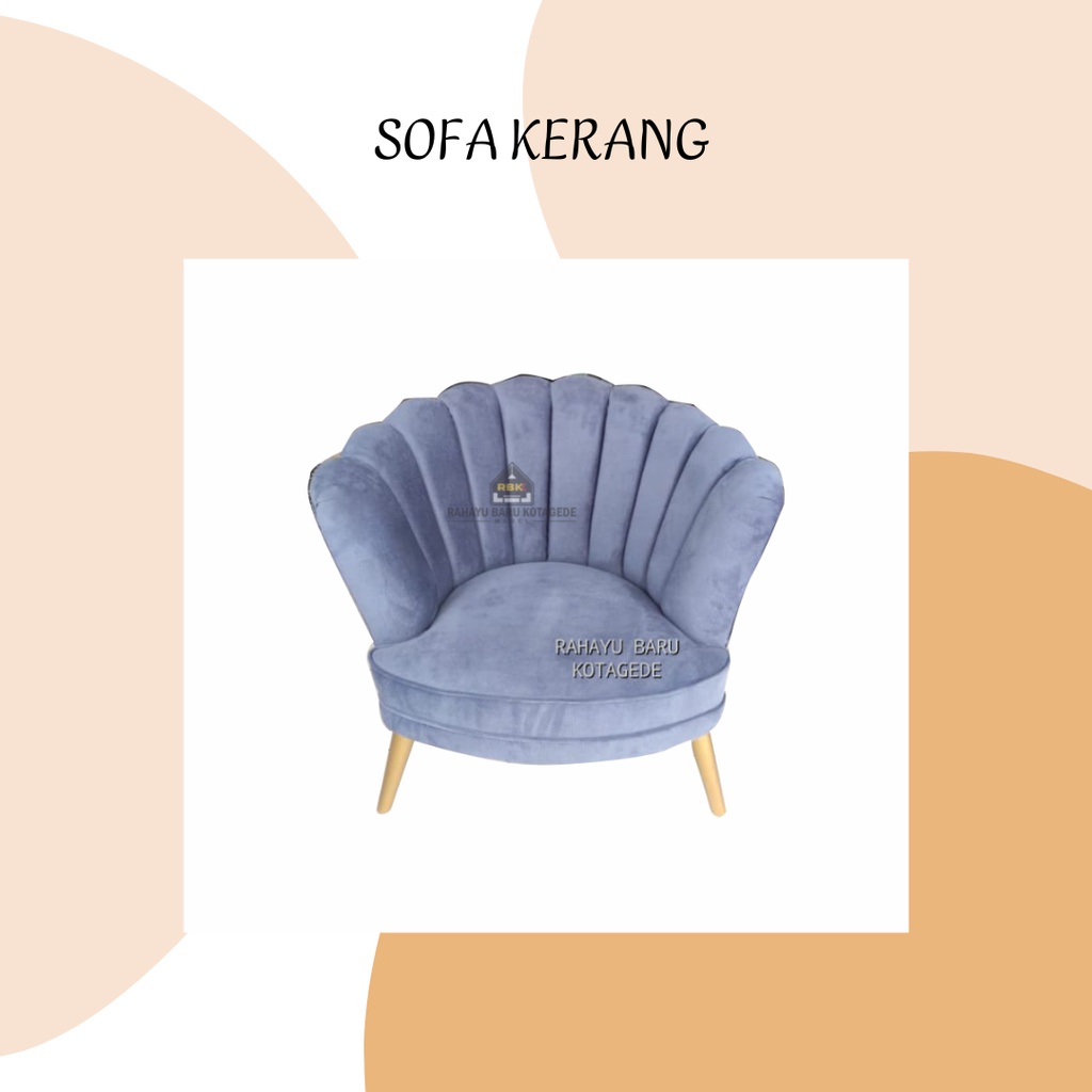 Sofa Kerang Sofa Single Sofa Santai Minimalis Jogja