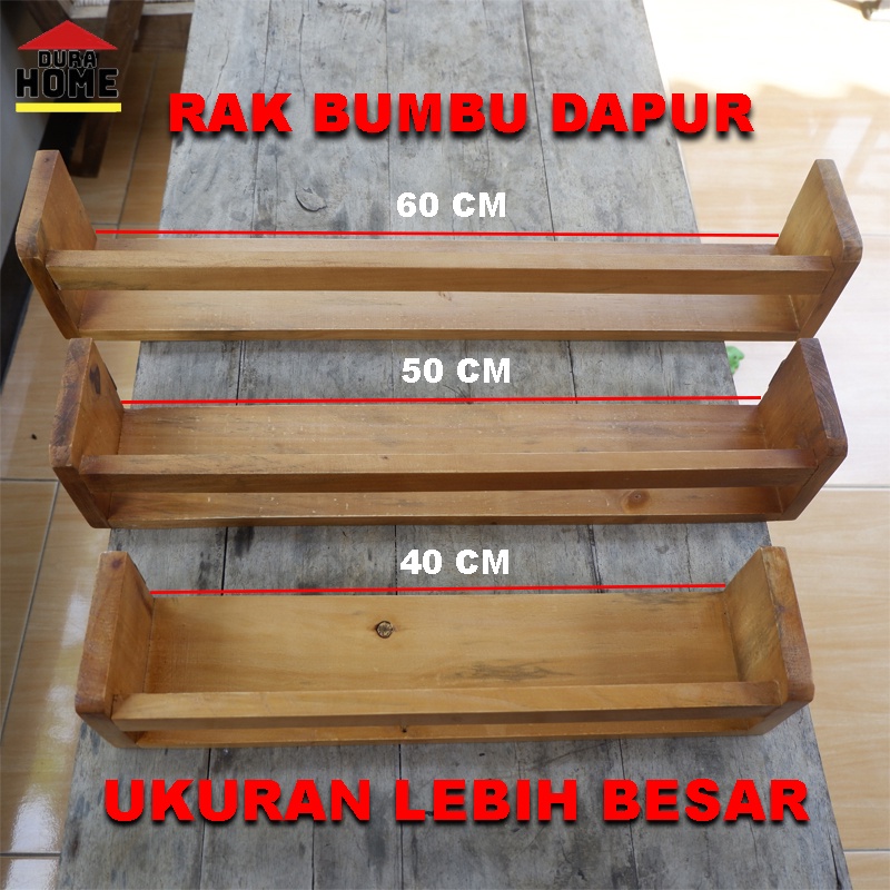 PROMO Rak Buku /  Rak Bumbu / Rak Dapur / Rak Serba Guna / Rak Kayu Solid