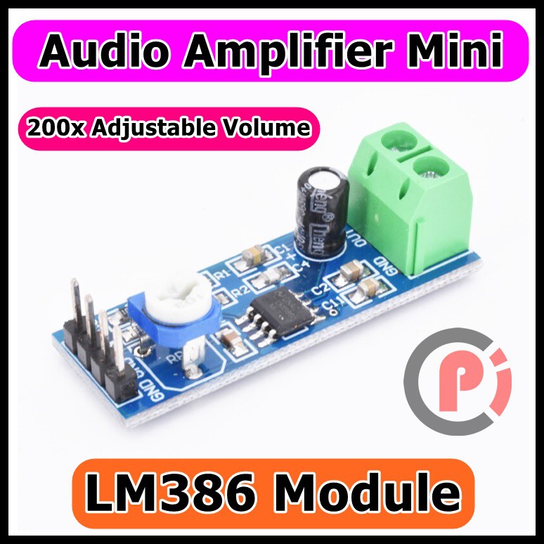 LM386 Audio Amplifier Mini Ampli LM 386 5 sd 12v 200x Adjustable Volume