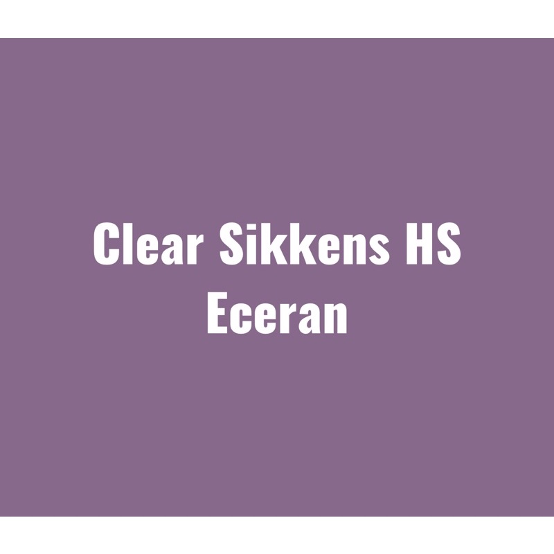 Clear Sikkens HS ECERAN