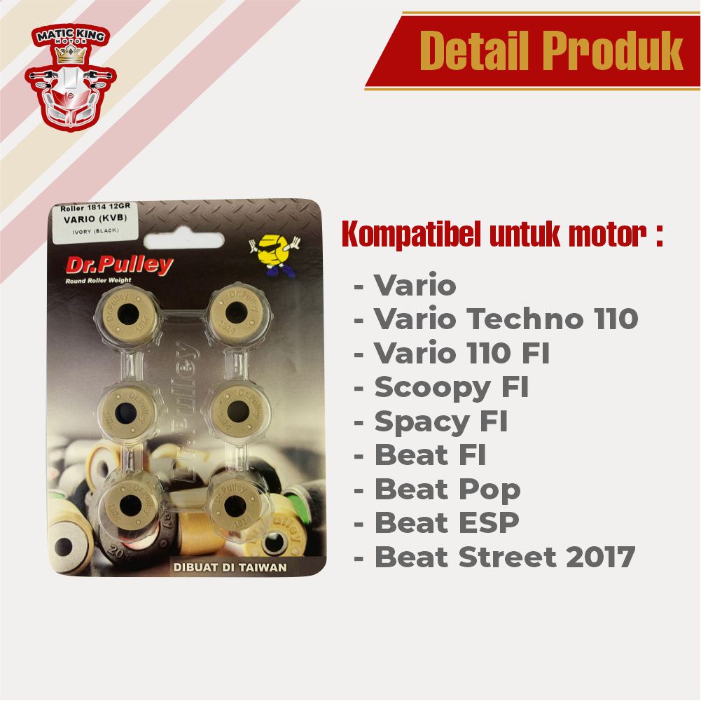 Roller Kymco Trend 125 2000/2008 DR PULLEY 7gr sd 15gr size 1814