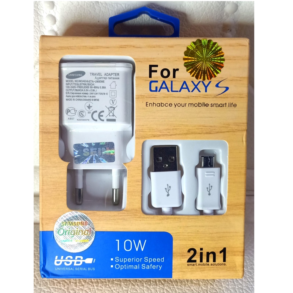 Charger Samsung original / Adapter Samsung Galaxy S4 / Tab 3 / Note 2 / Mega / Grand (Original 100%)  Travel charger samsung galaxy S 10w