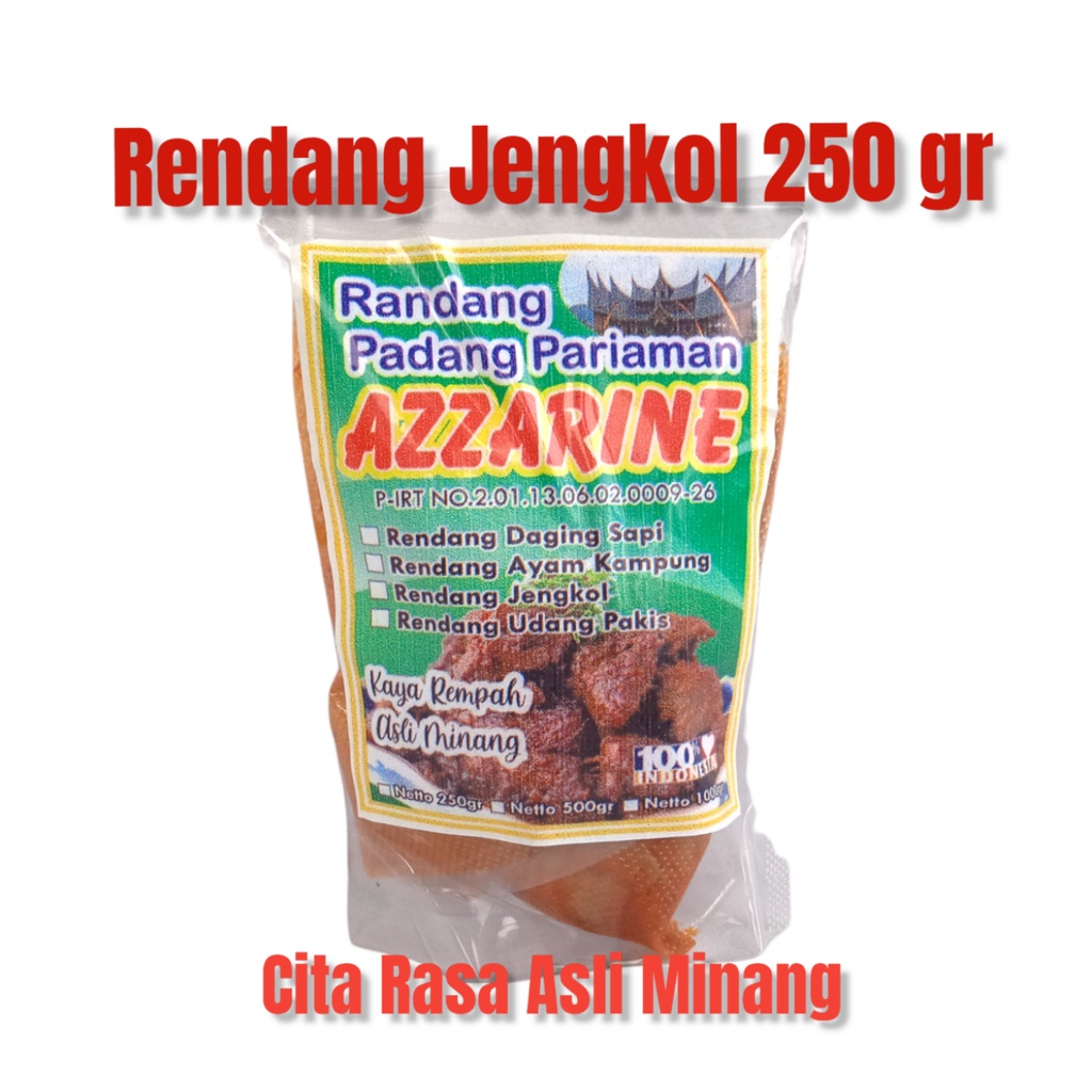 

Rendang Jengkol Jariang 250 gr Khas Minang