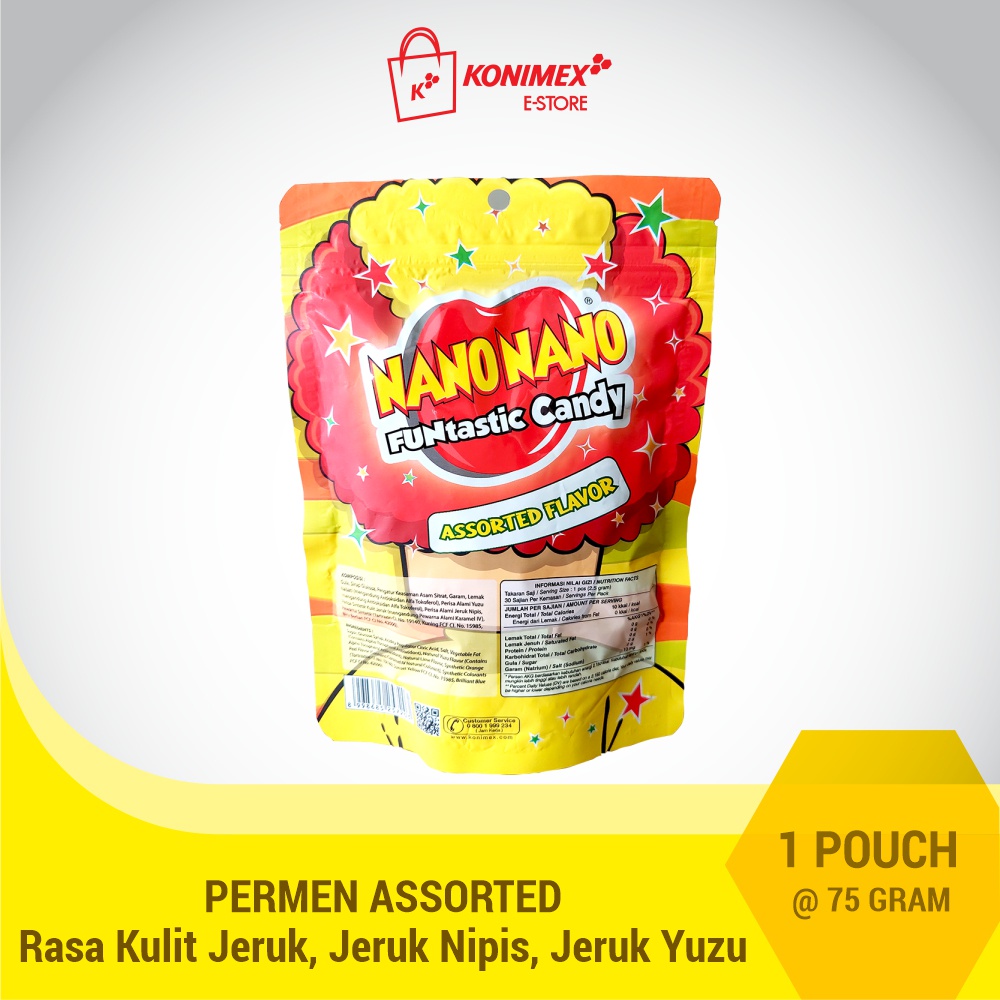 

Nano Nano Assorted Pouch Rasa Kulit Jeruk, Jeruk Nipis, Yuzu