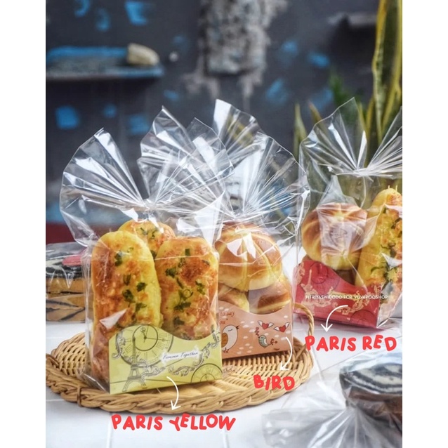 Bread Bag isi 10pcs / Kantong Roti Plastik / Kantung Roti Deli Bag