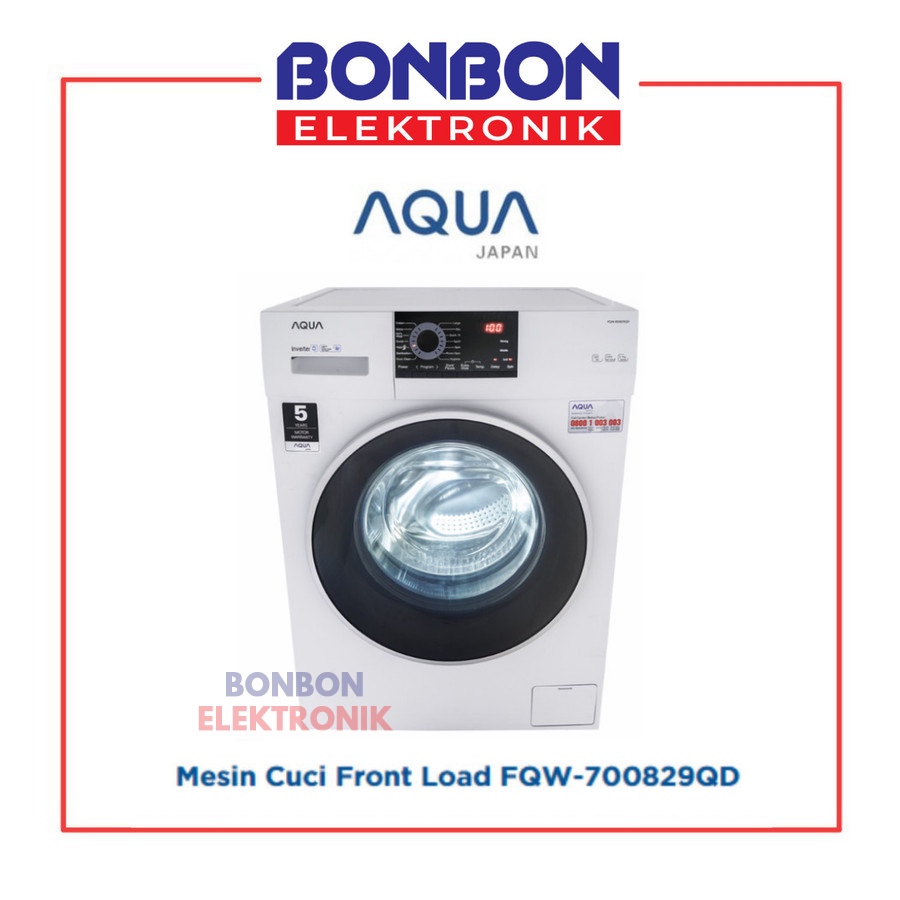 AQUA Mesin Cuci Front Loading 7KG FQW-700829QD / FQW 700829 QD