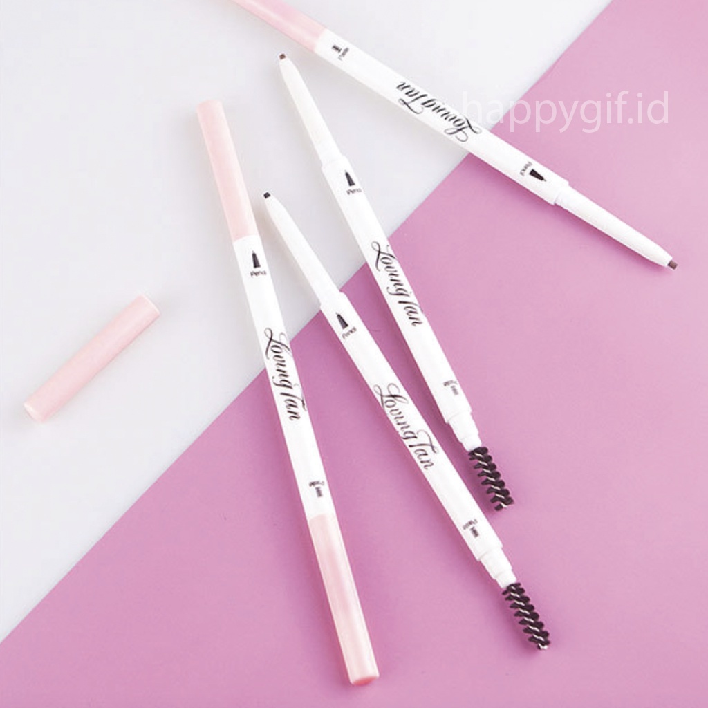 DNM Pensil Alis Original 1,5mm Eyebrow 2 in 1 Kepala Ganda 6 Warna Berfungsi Membingkai Alis Dengan Rapih  LA052