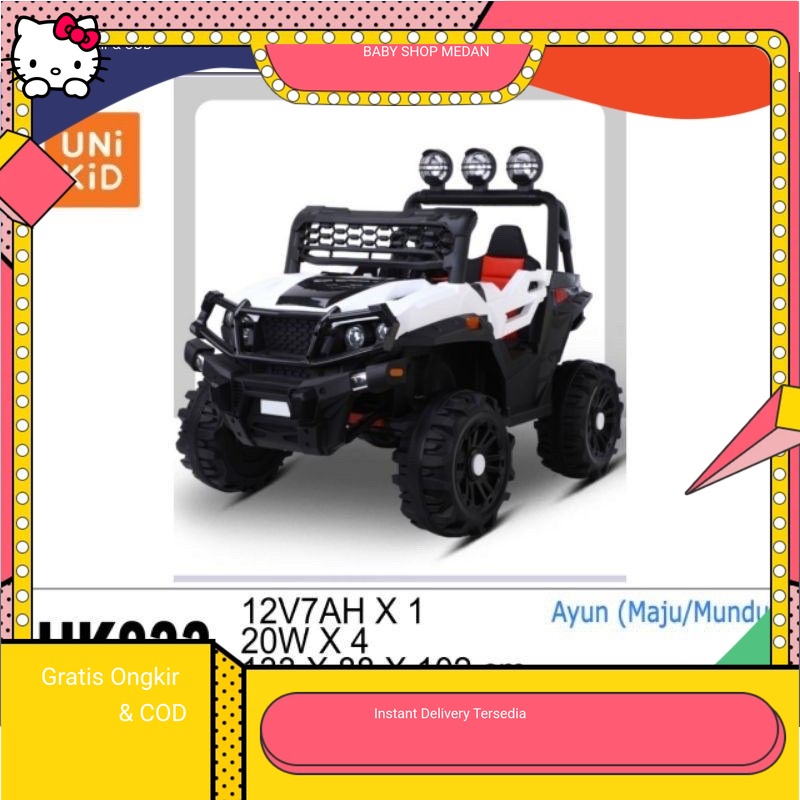 Mobil Aki Mainan Anak Jeep Jumbo Unikid UK 833 /835