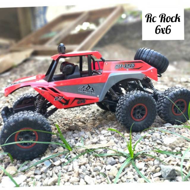 Mainan Rc Rock Clawler 6x6 - Mobil Jeep Offroad Remote Control 6 WD