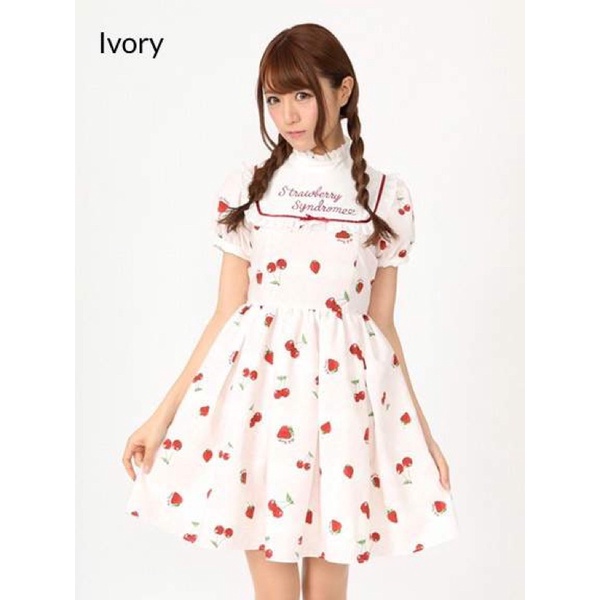 Ank Rouge Strawberry Syndrome Kawaii Lollita Dress