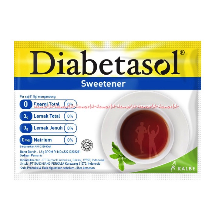 Diabetasol Sweetener 50sachet Gula Pengganti Zero Calories Gula Untuk Penyakit Diabetes Diabet Nol Kalori 50 Sachet Sugar Dia Betasol