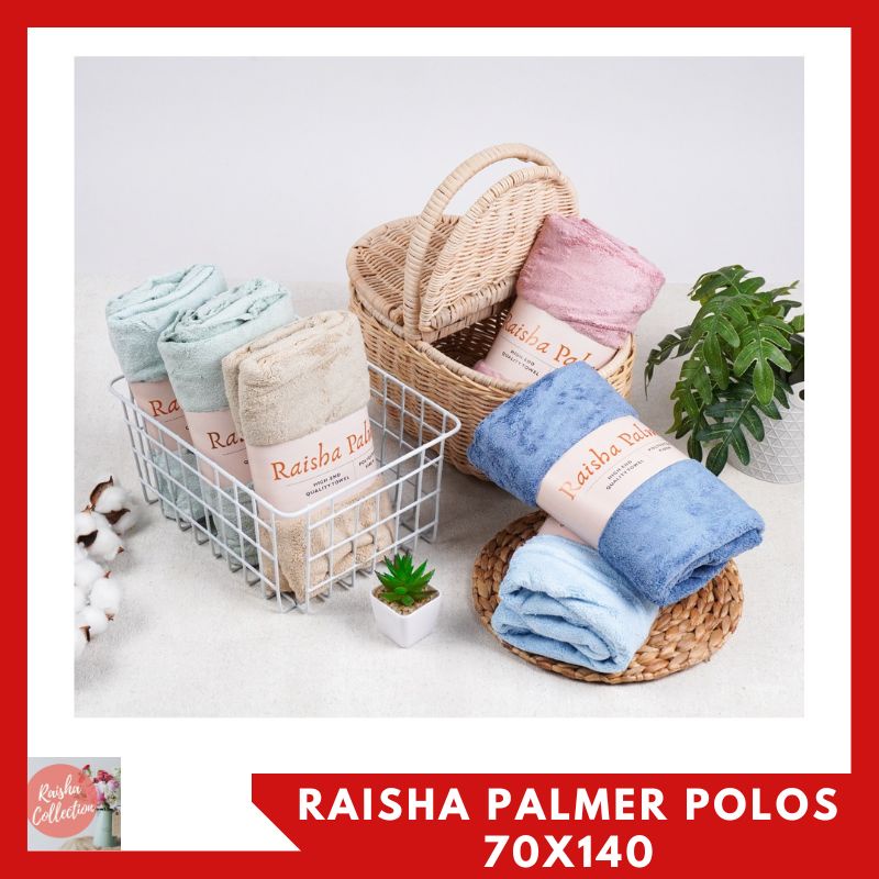 RC Handuk Mandi Dewasa Jumbo Polos Raisha Palmer Ukuran 70cmx140cm