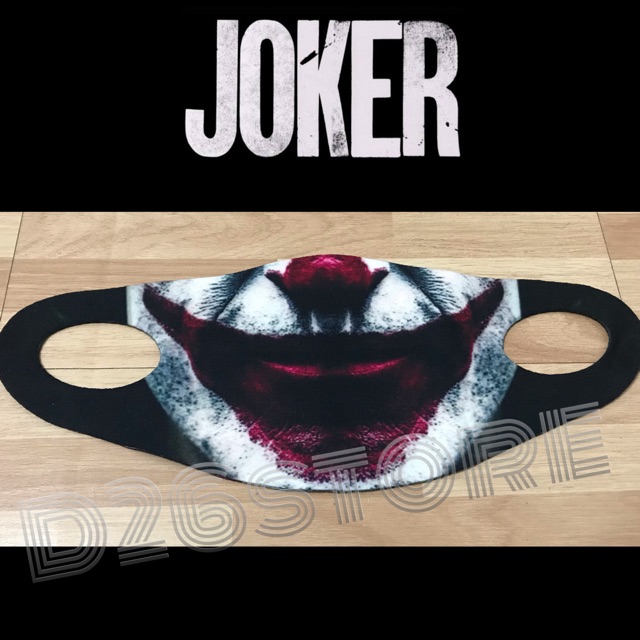 Masker Joker Smile Arthur Fleck DC Comics Masker Scuba Pelindung Hidung Mulut kualitas Premium