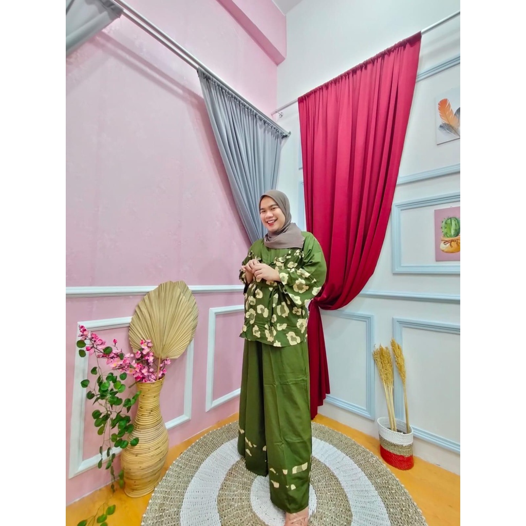 ONE SET JUMBO PALAZO/ SETELAN BUSUI WANITA JUMBO/ SET RAYON PREMIUM JUMBO