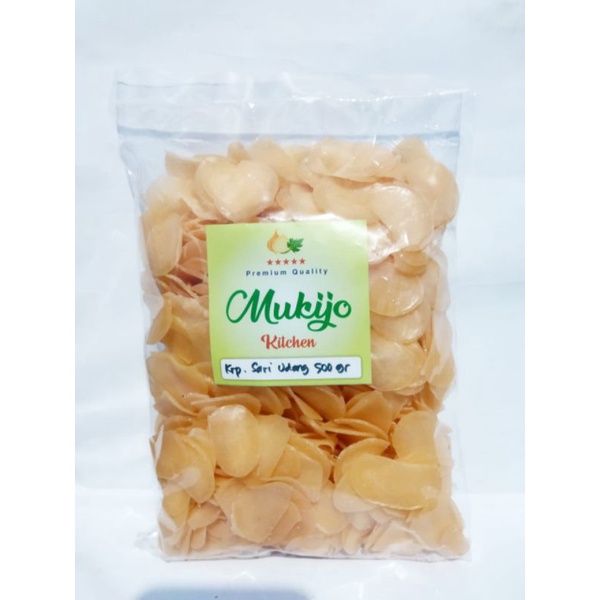 Kerupuk Sari Udang Mentah Super 500gr Bisa goreng Pasir