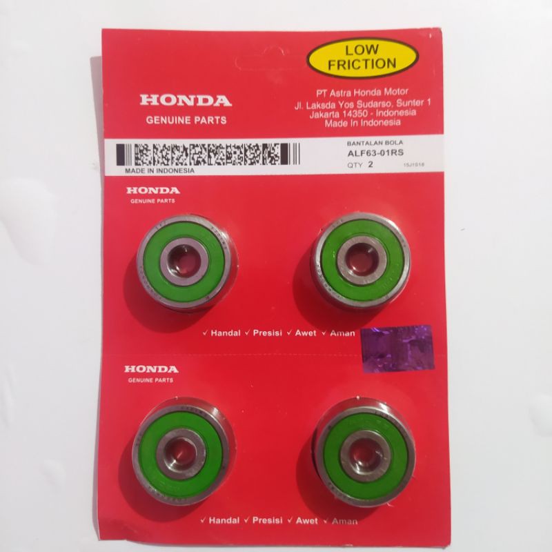 Lahar Laher Bearing Honda 6301 RS Bantalan Bola Press 1 PCS Ori Lokal