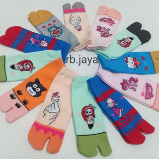 Hot Item 6 Pasang Kaos  Kaki  Jempol  Anak Motif Karakter  