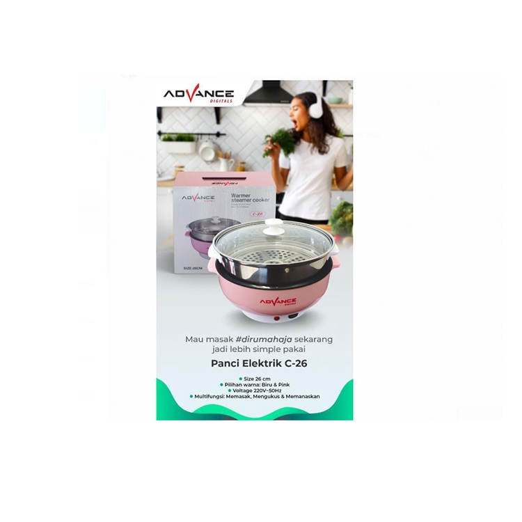 Panci Pot Steamer Multifungsi Ukuran 26 Cm - Random