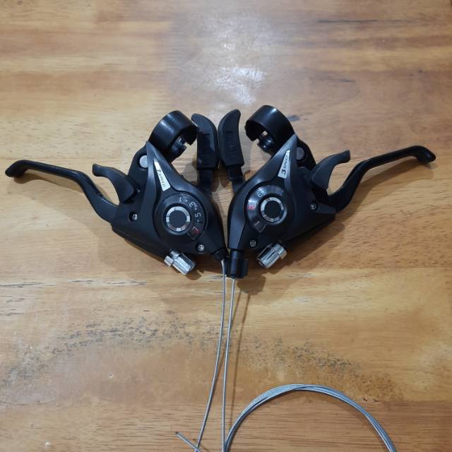 SHIFTER SHIMANO SEPEDA MTB 7 SPEED SEPASANG