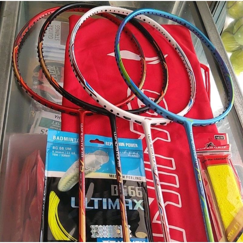 RAKET BADMINTON LINING WINDSTORM 75