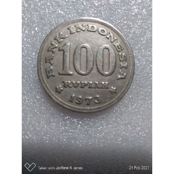 KOIN 100 RUPIAH TAHUN 1973