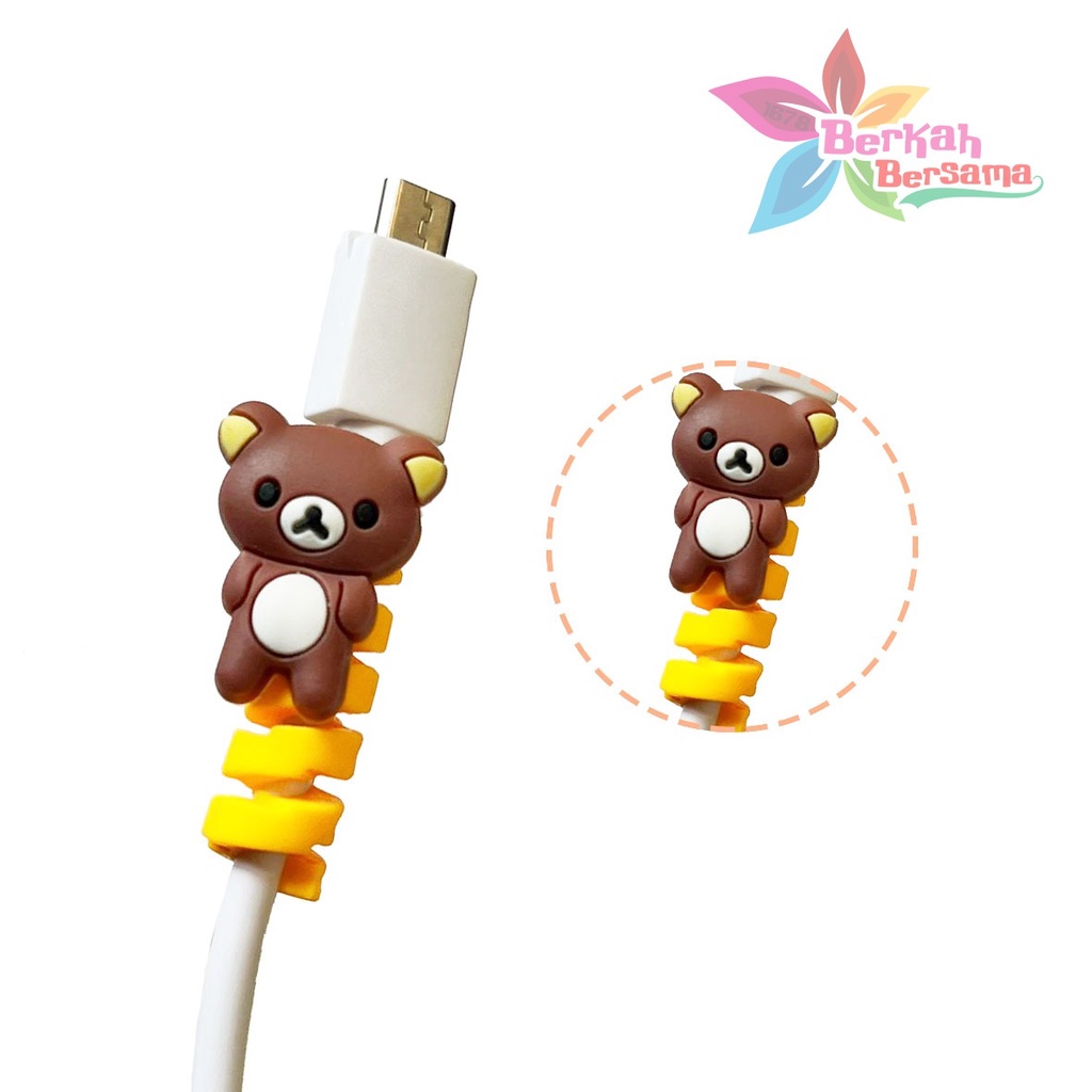 Cable Saver TWIST Cable Protector SPIRAL Pelindung Ujung Kabel karakter android iphone BB6638