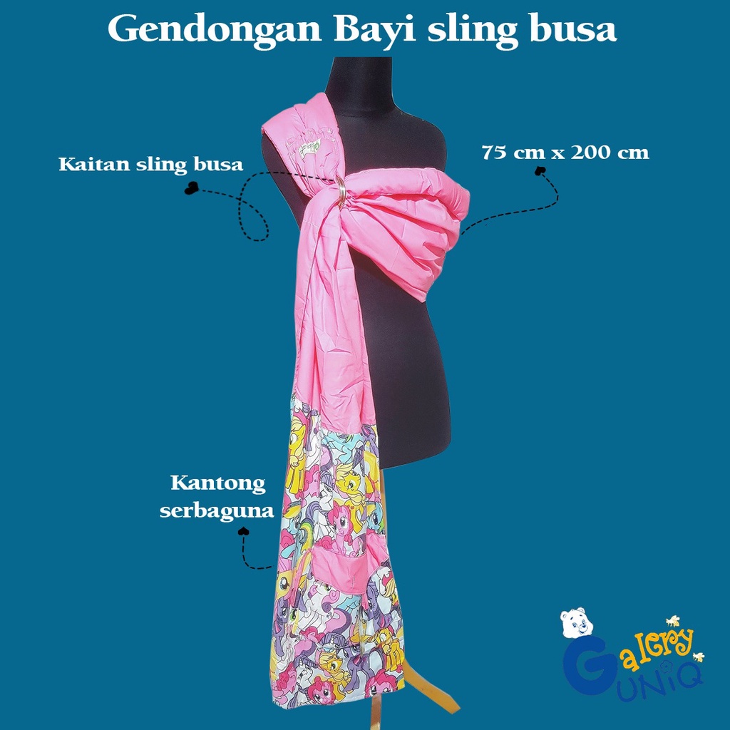 GENDONGAN BAYI SLING BUSA KARAKTER