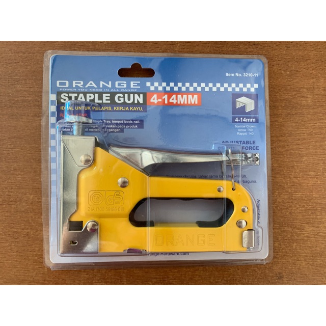 Staple gun / tembak gun 4-14mm orange