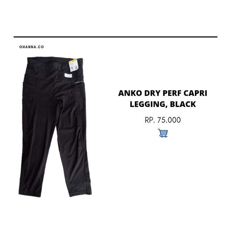 Anko Dry Performance Capri Legging