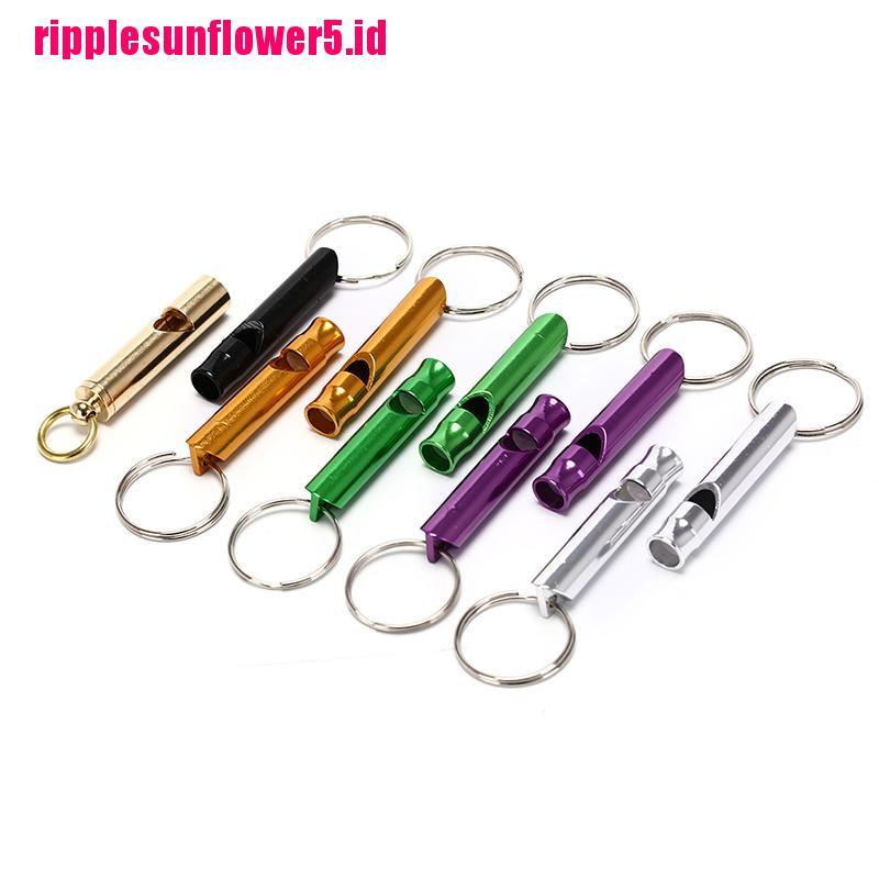 10pcs Gantungan Kunci Peluit Bahan Aluminum Alloy Untuk Survival Outdoor