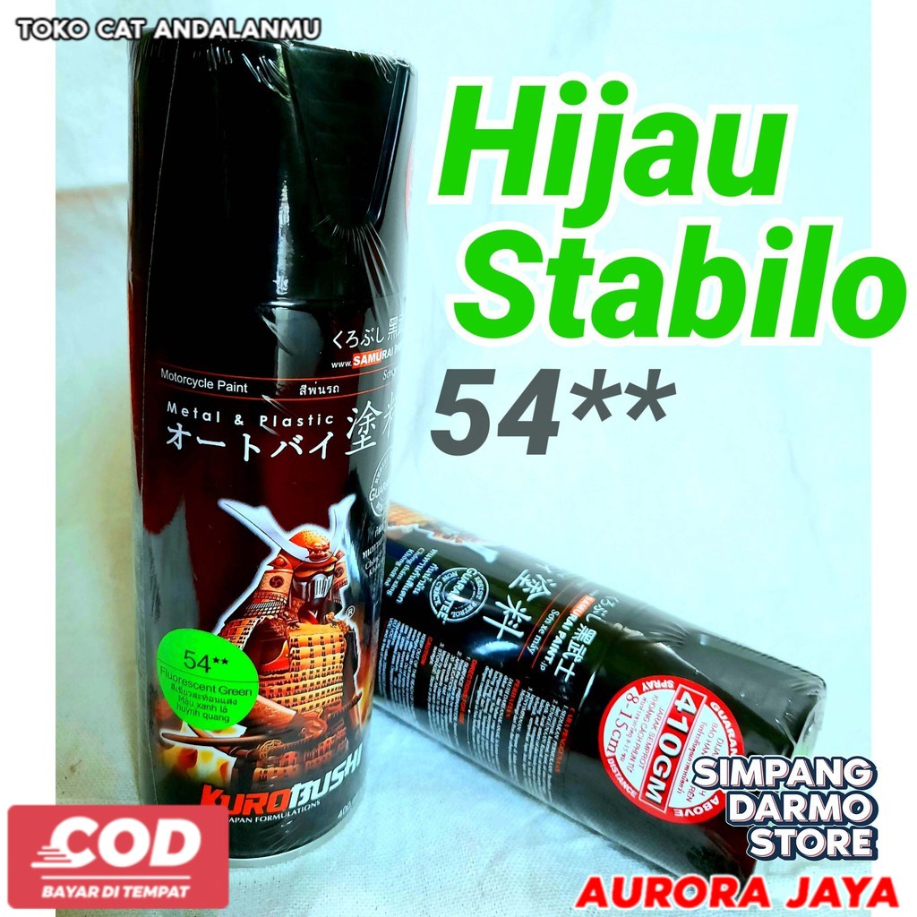 

Pilox Pylox Samurai Hijau Stabilo Fluorescent Green Stabillo Ijo Stabilow Skotlet Nyala Terang Cat - Toko Cat Aurora Jaya