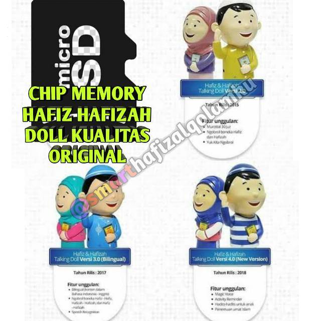 memori hafiz doll semua versi hafiz junior