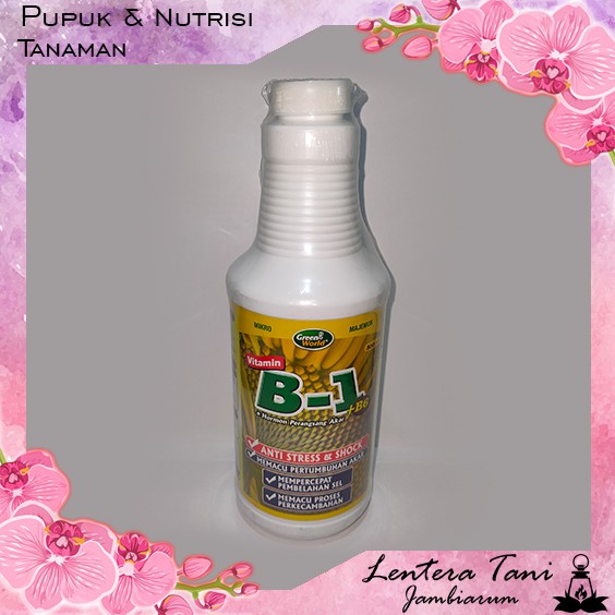 Pupuk dan vitamin B1 plus B6 Green World 500 ml