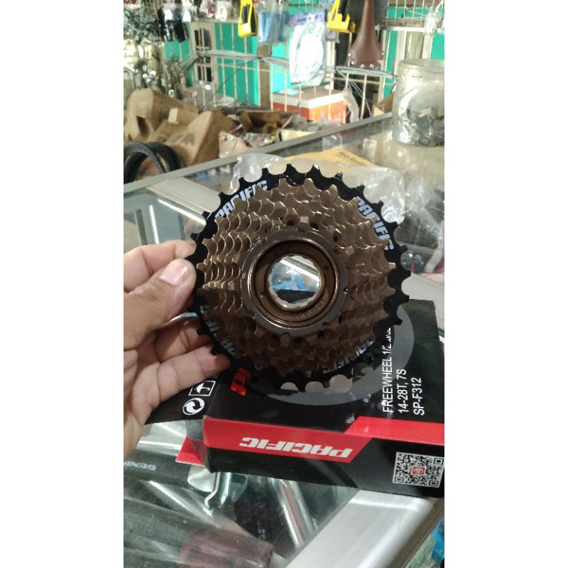 sprocket ulir 7 speed pacifik
