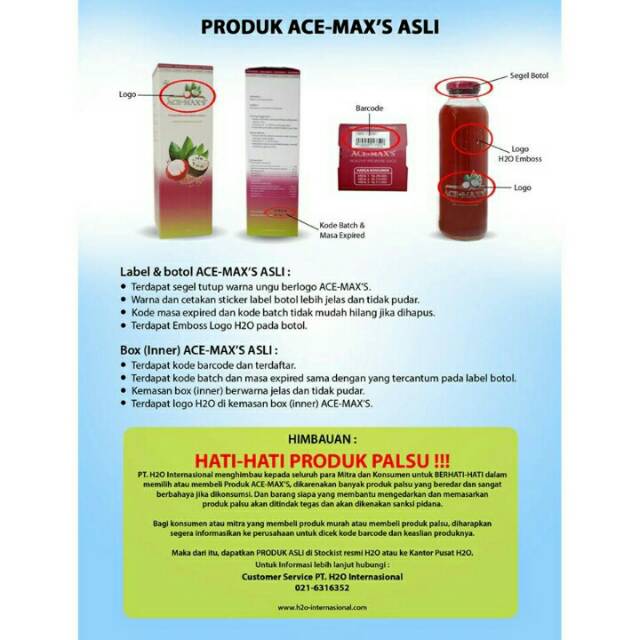 

Juice Kulit Manggis plus Daun Sirsak "Ace Maxs